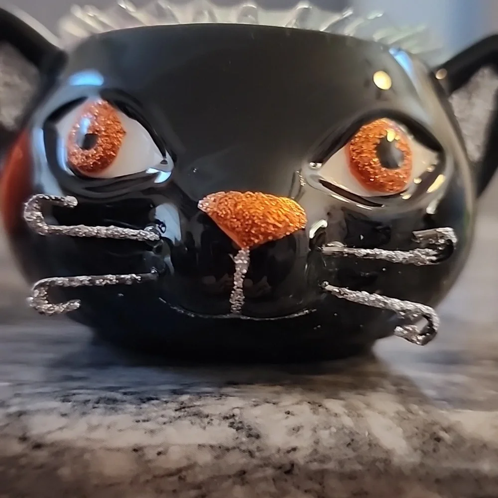 Hallmark Spooky Tea Light Candle Holder Set of 3 Ceramic Halloween NEW!